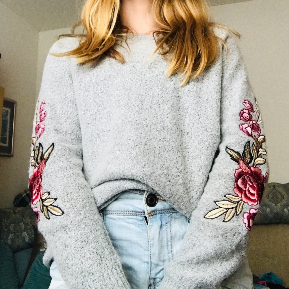 Gray sweater